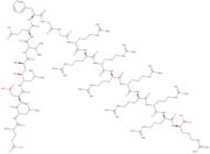 H-Glu-Leu-Asp-[(2R,4S,5S)-5-amino-4-hydroxy-2,7-dimethyl-octanoyl]-Val-Glu-Phe-Gly-Gly-D-Arg-D-Arg-D-Arg-D-Arg-D-Arg-D-Arg-D-Arg-D-A rg-D-Arg-OH trifluoroacetate salt