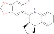 (3aS,4R,9bR)-4-(6-Bromo-1,3-benzodioxol-5-yl)-3a,4,5,9b-tetrahydro-3H-cyclopenta[c]quinoline
