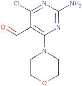 2-Amino-4-chloro-6-(morpholin-4-yl)pyrimidine-5-carbaldehyde