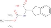 2-{[(tert-Butoxy)carbonyl]amino}-2-(2,3-dihydro-1H-inden-2-yl)acetic acid