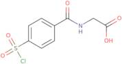 2-{[4-(Chlorosulfonyl)phenyl]formamido}acetic acid