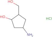 (1S,2R,4R)-4-Amino-2-(hydroxymethyl)cyclopentan-1-ol hydrochloride