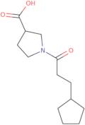 1-(3-Cyclopentylpropanoyl)pyrrolidine-3-carboxylic acid