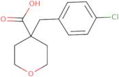 4-[(4-Chlorophenyl)methyl]oxane-4-carboxylic acid