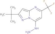 7-Hydrazino-2-(2-methyl-2-propanyl)-5-(trifluoromethyl)pyrazolo[1,5-a]pyrimidine