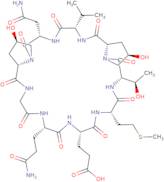 (Hyp 474·477,Gln479)-cyclo-a-Fetoprotein (471-479) (human, lowland gorilla)