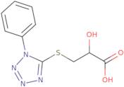 2-Hydroxy-3-[(1-phenyl-1H-tetrazol-5-yl)thio]propanoic acid