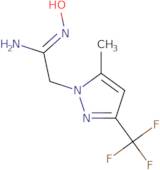 (1Z)-N'-Hydroxy-2-[5-methyl-3-(trifluoromethyl)-1H-pyrazol-1-yl]ethanimidamide