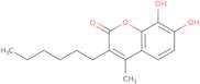 3-Hexyl-7,8-dihydroxy-4-methyl-2H-chromen-2-one