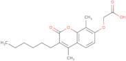 [(3-Hexyl-4,8-dimethyl-2-oxo-2H-chromen-7-yl)oxy]acetic acid