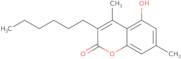 3-Hexyl-5-hydroxy-4,7-dimethyl-2H-chromen-2-one