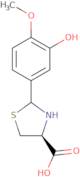 (4S)-2-(3-Hydroxy-4-methoxyphenyl)-1,3-thiazolidine-4-carboxylic acid