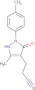 3-[5-Hydroxy-3-methyl-1-(4-methylphenyl)-1H-pyrazol-4-yl]propanenitrile