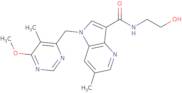 N-(2-Hydroxyethyl)-1-[(6-methoxy-5-methylpyrimidin-4-yl)methyl]-6-methyl-1H-pyrrolo[3,2-b]pyridine-3-carboxamide