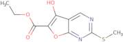 5-Hydroxy-2-methylsulfanylfuro[2,3-d]pyrimidine-6-carboxylicacid ethylester