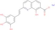 (E)-8-Hydroxy-2-[2-(3,4,5-trihydroxyphenyl)ethenyl]-7-quinolinecarboxylicacid sodiumsalt