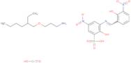 HydrogenHydroxy[2-hydroxy-3-[(2-hydroxy-3-nitrobenzylidene)amino]-5-nitrobenzenesulfonato(3-)]ch...