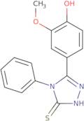 3-(4-Hydroxy-3-methoxyphenyl)-4-phenyl-1,2,4-triazoline-5-thione