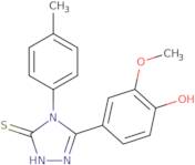 3-(4-Hydroxy-3-methoxyphenyl)-4-(4-tolyl)-1,2,4-triazoline-5-thione