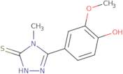 3-(4-Hydroxy-3-methoxyphenyl)-4-methyl-1,2,4-triazoline-5-thione