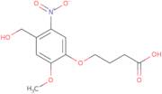 4-(4-(Hydroxymethyl)-2-methoxy-5-nitrophenoxy)butanoic acid