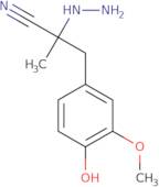 2-Hydrazino-a-(4-hydroxy-3-methoxybenzyl)propionitrile