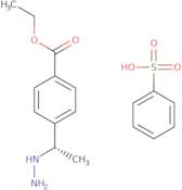 (S)-4-(1-Hydrazinylethyl)benzoic acid ethyl ester benzenesulfonate