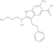 2-(1-Hydroxypentyl)-6-methyl-3-(2-phenylethyl)-1H-indole-5-carboxylic acid