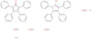 1-Hydroxytetraphenylcylclopentadienyl(tetraphenyl-2,4-cyclopentadien-1-one)-mu-hydrotetracarbonyldiruthenium(II)