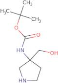 (3-Hydroxymethylpyrrolidin-3-yl)carbamic acid tert-butyl ester