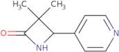 3,3-Dimethyl-4-(pyridin-4-yl)azetidin-2-one