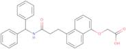 2-((5-(3-(Benzhydrylamino)-3-oxopropyl)naphthalen-1-yl)oxy)acetic acid