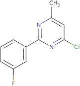 4-Chloro-2-(3-fluorophenyl)-6-methylpyrimidine