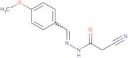 2-Cyano-N'-[(1E)-(4-methoxyphenyl)methylidene]acetohydrazide