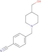 4-(4-Hydroxymethyl-piperidin-1-ylmethyl)-benzonitrile