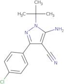 5-Amino-1-(tert-butyl)-3-(4-chlorophenyl)-1H-pyrazole-4-carbonitrile