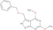 3-((Benzyloxy)methyl)-4,6-dimethoxy-1H-pyrazolo[3,4-d]pyrimidine