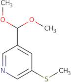 3-(Dimethoxymethyl)-5-(methylsulfanyl)pyridine