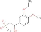 1-(3-Ethoxy-4-methoxyphenyl)-2-(methylsulfonyl)ethanol