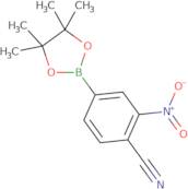 2-Nitro-4-(tetramethyl-1,3,2-dioxaborolan-2-yl)benzonitrile