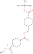 1-{1-(Boc)-piperidin-4-yl}methyl 4-methyl 4-fluoropiperidine-1,4-dicarboxylate