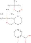 5-[(3S,4R)-1-[(tert-butoxy)carbonyl]-3-{[(tert-butyldimethylsilyl)oxy]methyl}piperidin-4-yl]-2-flu…