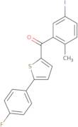 2-(5-Iodo-2-methylbenzoyl)-5-(4-fluorophenyl)thiophene
