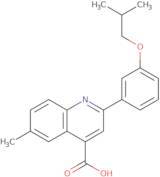 2-(3-Isobutoxyphenyl)-6-methylquinoline-4-carboxylic acid