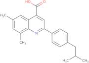 2-(4-Isobutylphenyl)-6,8-dimethylquinoline-4-carboxylic acid