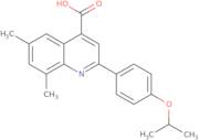 2-(4-Isopropoxyphenyl)-6,8-dimethylquinoline-4-carboxylic acid