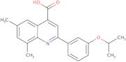 2-(3-Isopropoxyphenyl)-6,8-dimethylquinoline-4-carboxylic acid