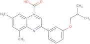 2-(3-Isobutoxyphenyl)-6,8-dimethylquinoline-4-carboxylic acid