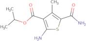 Isopropyl 2-amino-5-(aminocarbonyl)-4-methylthiophene-3-carboxylate