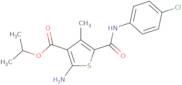 Isopropyl 2-amino-5-{[(4-chlorophenyl)amino]carbonyl}-4-methylthiophene-3-carboxylate